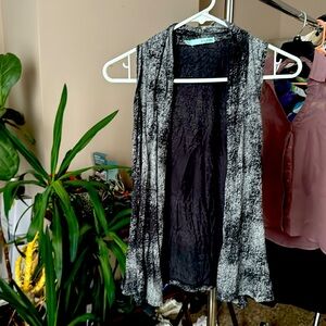 Gray tank top cardigan